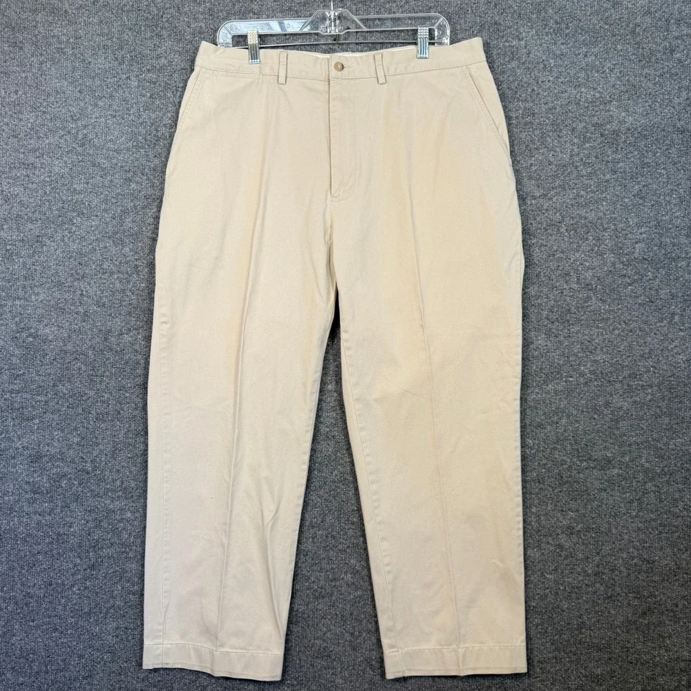 Polo Ralph Lauren Pants Mens 36x29 Classic Chino Mens Khaki Pants Vintage Pleat